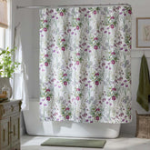 Bloom Meadow Classic Smooth Sateen Shower Curtain - White Multi