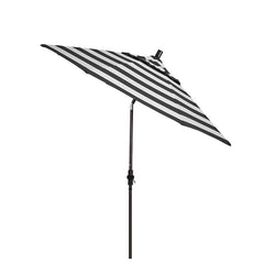 Round Outdoor Patio Umbrella, Fiberglass with Twist Tilt - Bronze Finish, Cabana Classic, 9'