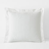 Classic Smooth Sateen Solid Sham - White, Euro