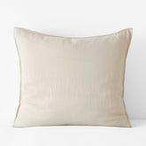 Premium Breathable Washed Linen Solid Sham - Parchment, Euro