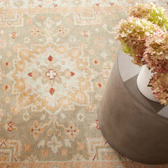 Kendra Hand Knotted Wool Rug - Olive, 6' x 9'