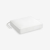 Replacement Boxed Edge Chair Cushion - White, 16 in. x 15 in.