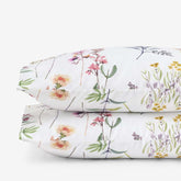 Blooming Garden Classic Smooth Sateen Pillowcase Set - White Multi, King