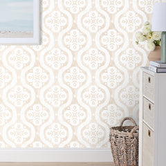 Chateau Removable Wallpaper - Linen, Swatch