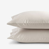 Premium Smooth Supima® Cotton Wrinkle-Free Sateen Pillowcase Set - Alabaster, King