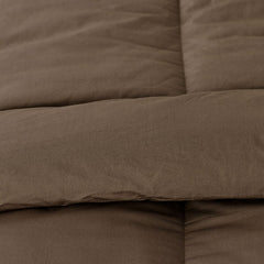 Classic Cool Cotton Percale Comforter - Coffee, Full