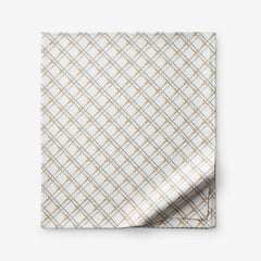 Leander Premium Smooth Wrinkle-Free Sateen Flat Bed Sheet - Gray Multi, King/Cal. King
