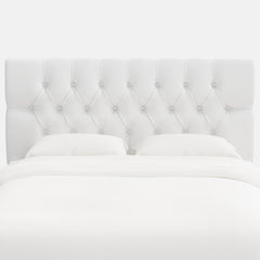 Park Tufted Velvet Headboard - White, Twin