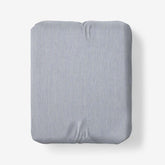 Classic Stripes and Plaids Cool Yarn-Dyed Cotton Percale Fitted Bed Sheet - Stripe White/Blue, Twin XL