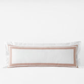 Double Border Premium Smooth Supima® Cotton Wrinkle-Free Sateen Sham - Rose, Lumbar