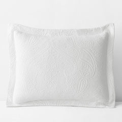 Hillcrest Cotton Matelassé Sham - White