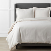 Luxe Ultra-Cozy Cotton Velvet Flannel Duvet Cover Cream, Full/Queen