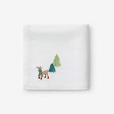 Embroidered Novelty Napkins, Set of 4 - Deer