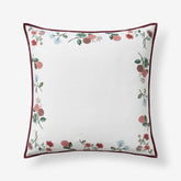 Dahlia Decorative Square Pillow Cover - Ivory, 26 in. x 26 in.