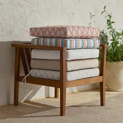 Replacement Boxed Edge Chair Cushion - Voyage Dune II, 21 in. x 19 in.