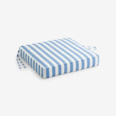 Replacement Boxed Edge Chair Cushion - Narrow Stripe Air Blue, 16 in. x 15 in.