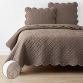 Scallop Quilt - Pinecone, King/Cal King