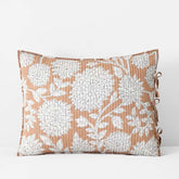 Feliciana Chrysanthemum Reversible Quilted Sham - Clay, King