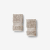 Regal Egyptian Cotton Washcloths, Set of 2 - Oatmeal