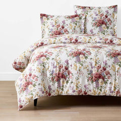 Nature's Bouquet Classic Smooth Sateen Comforter - Cream Multi, Twin/Twin XL