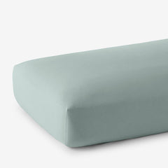 Classic Ultra-Cozy Cotton Velvet Flannel Fitted Bed Sheet - Seafoam, Full