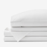 Brushed Cotton Sheet Set - White, King