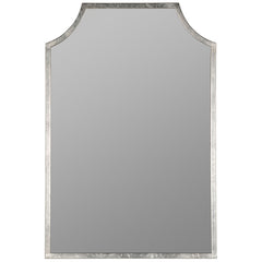 Gilded Arched Frame Wall Mirror - Silver