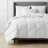 Premium Organic Cotton, Down Light Warmth Comforter - White, King/Cal King