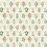 Hawthorne Traditional Wallpaper - Cream, Roll
