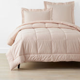 Classic Cool Cotton Percale Comforter - Peach Nectar, Full/Queen