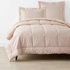 Classic Cool Cotton Percale Comforter - Peach Nectar, Full