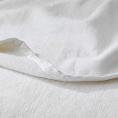 Cotton/Acrylic Fleece Throw - White