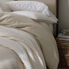 Premium Cool Supima® Cotton Percale Fitted Bed Sheet - Oatmeal, Twin