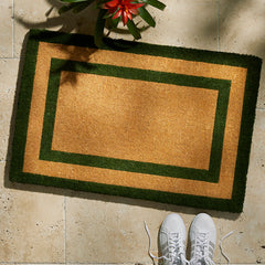 Border Coir Doormat - Green, 24 in. x 57 in.