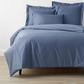 Classic Smooth Wrinkle-Free Sateen Bed Duvet Cover - Infinity Blue, Full/Queen