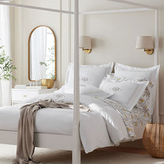 Dorset Stripe Luxe Smooth Egyptian Cotton Sateen Sham - Taupe, King