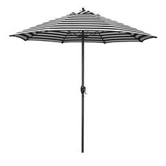 Round Outdoor Patio Umbrella, Aluminum with Auto Tilt Crank - Bronze Finish, Cabana Classic, 7.5'