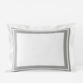 Double Border Premium Smooth Supima® Cotton Wrinkle-Free Sateen Sham - Silver, Standard
