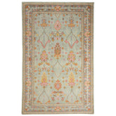 Mara Hand Knotted Wool Rug - Sky Blue, 6' x 9'