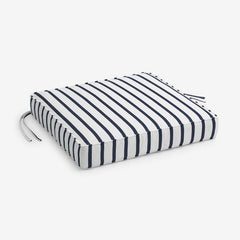 Replacement Boxed Edge Chair Cushion - Lido Stripe, 18 in. x 18 in.