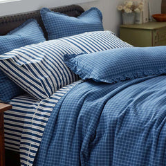 Classic Plaids Yarn-Dyed Cotton Sham - Katherine Plaid, Standard