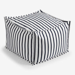 Indoor/Outdoor Pouf - Lido Stripe, Medium