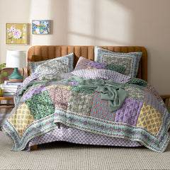 Rasha Patchwork Quilted Sham - Multi, Standard