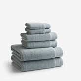 Plush Spa Solid 6-Piece Bath Set - Seaspray