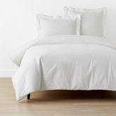 Classic Oxford Solid Duvet Cover - White, King/Cal King