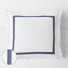 Hewett Luxe Smooth Egyptian Cotton Sateen Sham - Blue, Euro