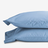 Classic Cool Cotton Percale Pillowcase Set - Porcelain Blue, King