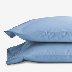 Classic Cool Cotton Percale Pillowcase Set - Porcelain Blue, Standard