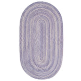 Bambini Braided Chenille Rug - Periwinkle, 7' x 9' Oval