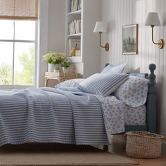 Isadora Classic Cool Cotton Percale Pillowcase Set - Flower, King